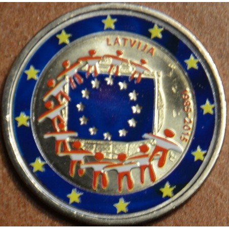 Euromince mince 2 Euro Lotyšsko 2015 - 30 rokov Europskej vlajky II...