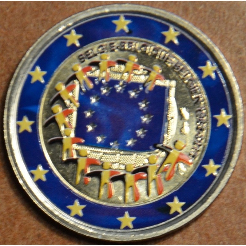 eurocoin eurocoins 2 Euro Belgium 2015 - 30 years of European flag ...