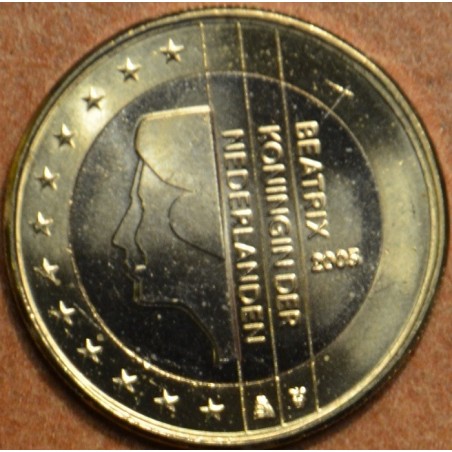 euroerme érme 1 Euro Hollandia 2005 - Beatrix királynő (UNC)