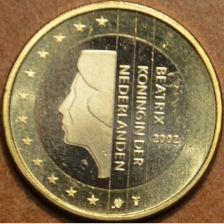 Euromince mince 1 Euro Holandsko 2002 - Kráľovná Beatrix (UNC)