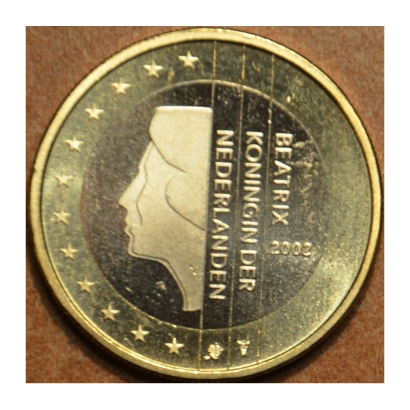 Euromince mince 1 Euro Holandsko 2002 - Kráľovná Beatrix (UNC)