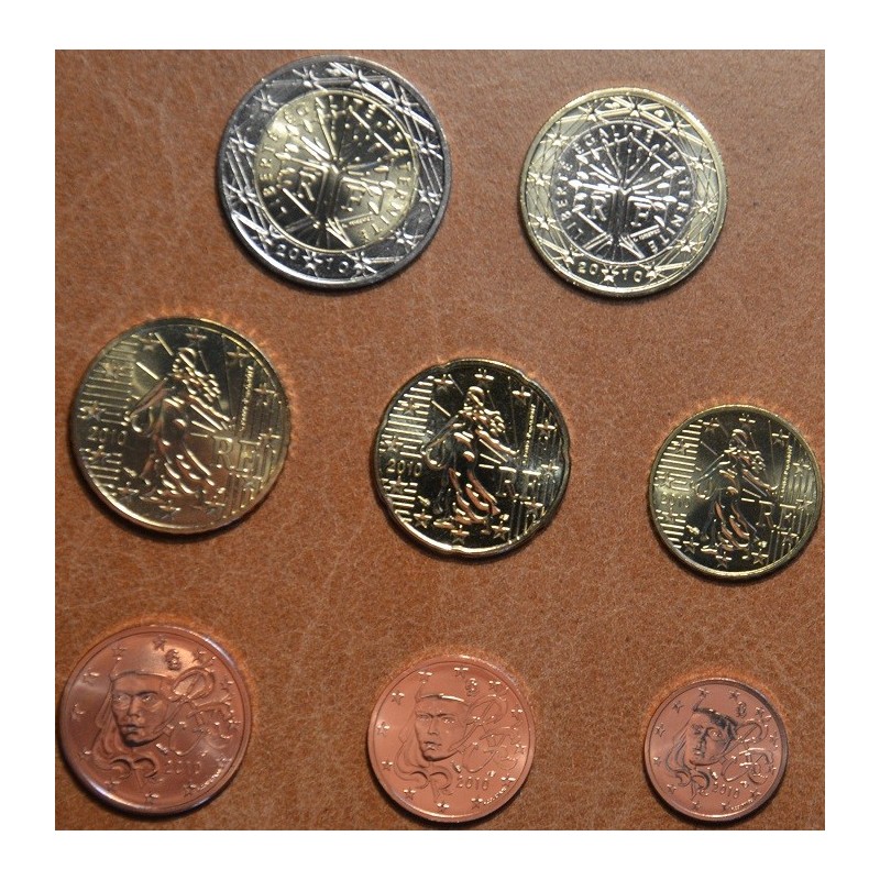 eurocoin eurocoins France 2012 set of 8 eurocoins (UNC)