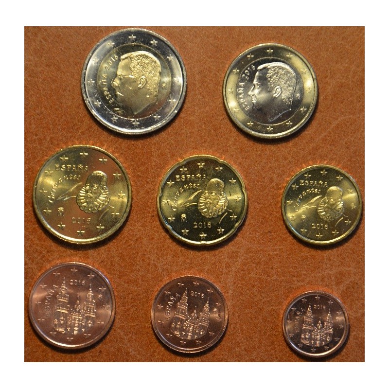 euroerme érme Spanyol 8 részes forgalmi sor 2016 (UNC)