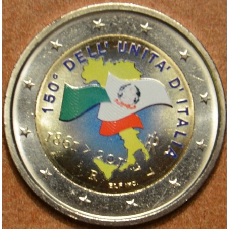euroerme érme 2 Euro Olaszország 2011 - Olaszország egyesítésének 1...