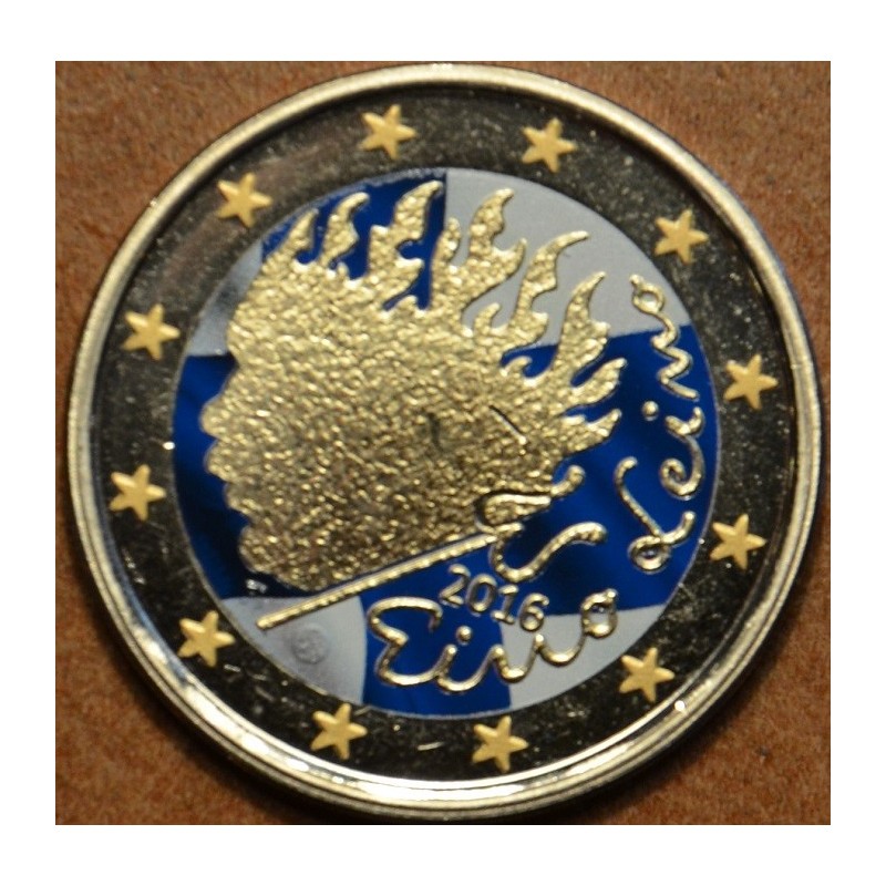 eurocoin eurocoins 2 Euro Finland 2016 - Eino Leino (colored UNC)