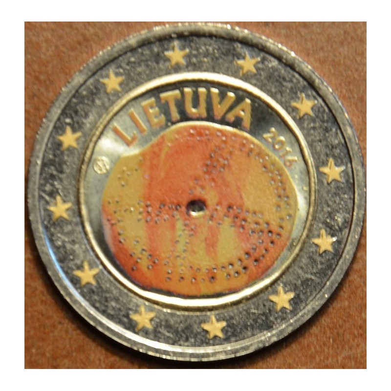 euroerme érme 2 Euro Litvánia 2016 - A balti kultúra (színezett UNC)