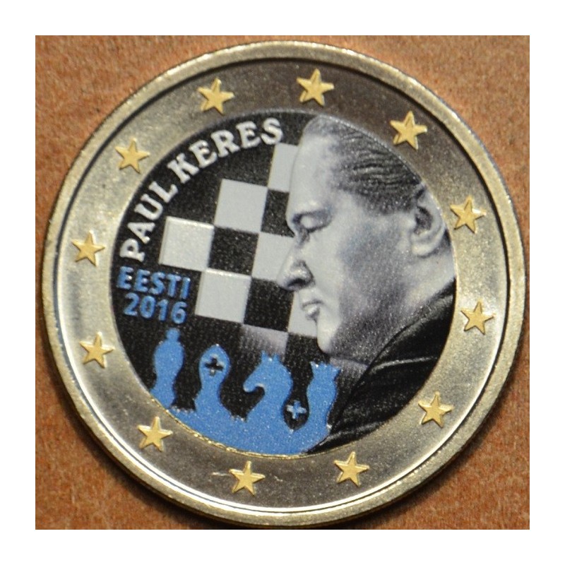 Euromince mince 2 Euro Estónsko 2016 - Paul Keres IV. (farebná UNC)