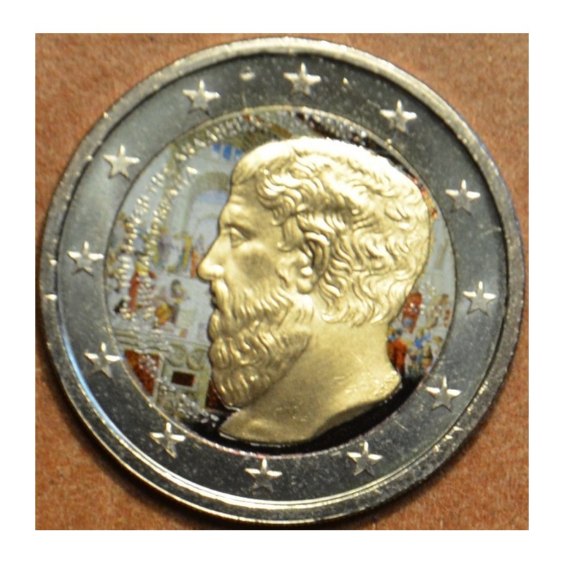 Euromince mince 2 Euro Grécko 2013 - 2400 rokov Platónovej Akadémie...