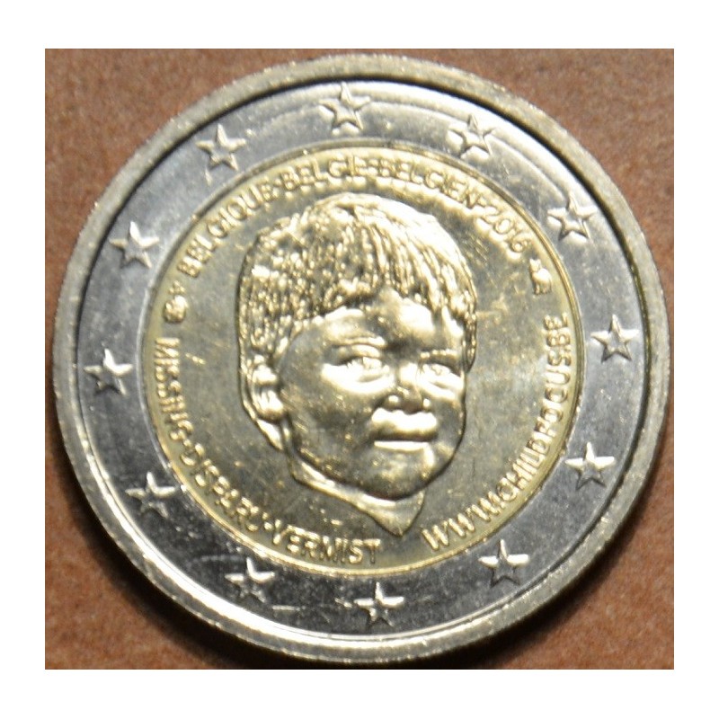 Euromince mince 2 Euro Belgicko 2016 - Dieťa v núdzi (UNC)