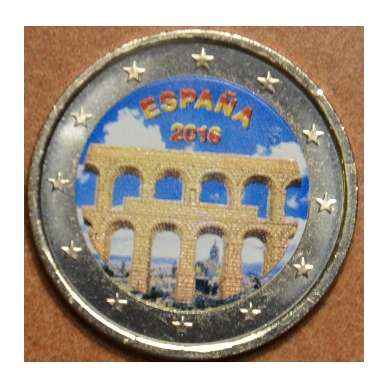 Euromince mince 2 Euro Španielsko 2016 - Akvadukt v Segovii IV. (fa...