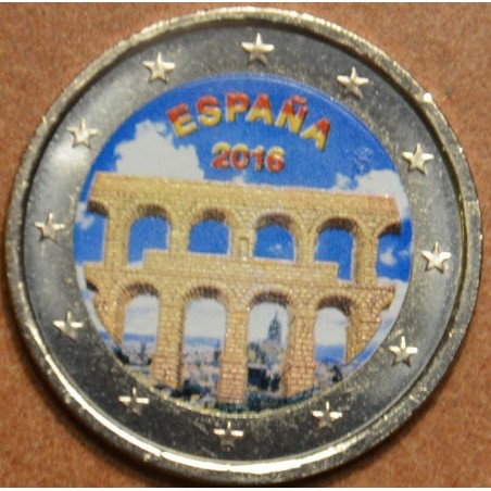 eurocoin eurocoins 2 Euro Spain 2016 - Aqueduct of Segovia IV. (col...