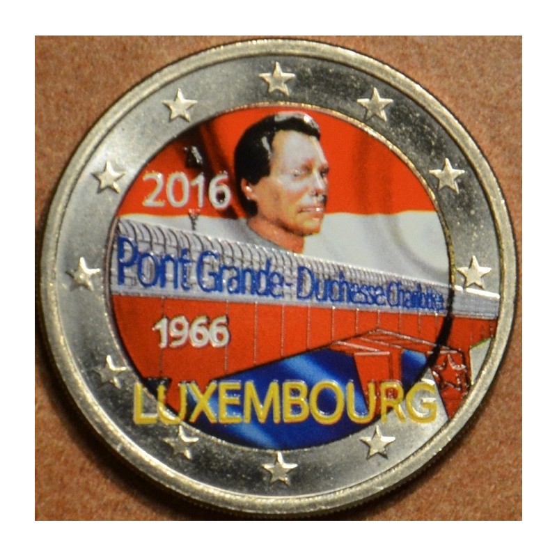 euroerme érme 2 Euro Luxemburg 2016 - Charlotte nagyhercegnő hídja ...