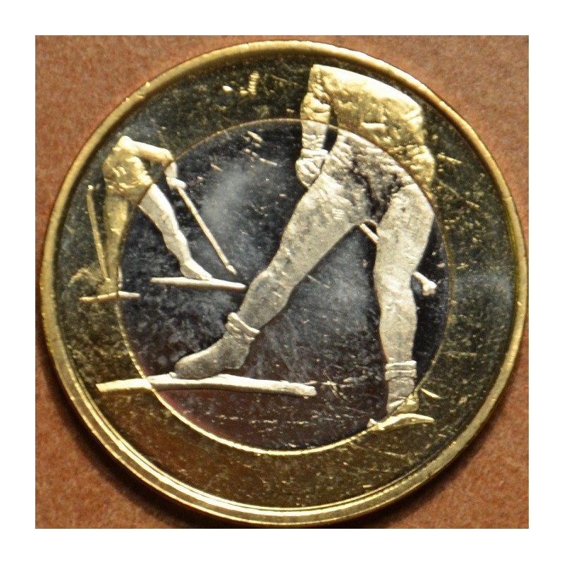 Euromince mince 5 Euro Fínsko 2016 - Beh na lyžiach (UNC)