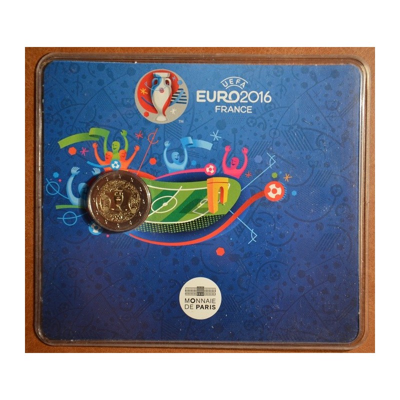 eurocoin eurocoins 2 Euro France 2016 - UEFA (BU card)