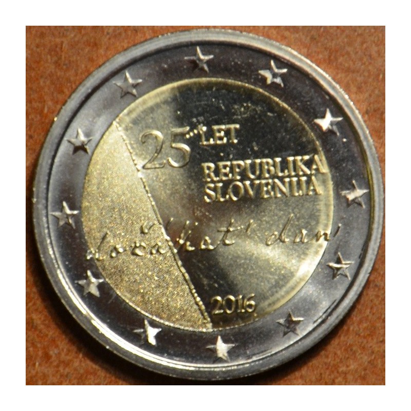 Euromince mince 2 Euro Slovinsko 2016 - 25. výročie nezávislosti Sl...