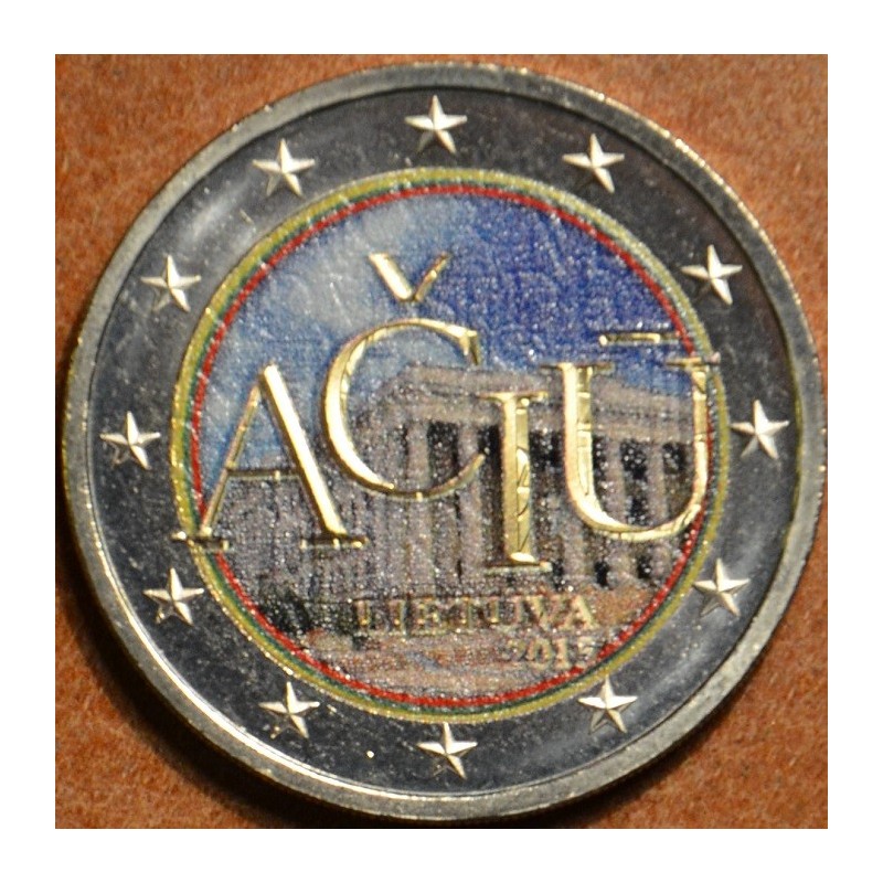 euroerme érme 2 Euro Litvánia 2015 - Aciu: a litván nyelv V. (színe...