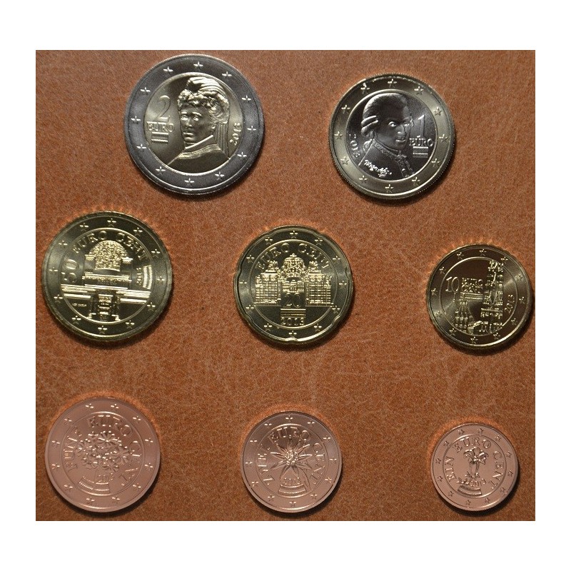 Euromince mince Sada 8 rakúskych mincí 2013 (UNC)