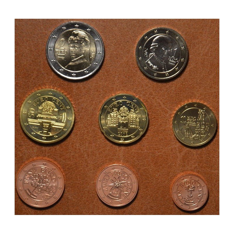 euroerme érme 8 részes forgalmi sor Ausztria 2012 (UNC)