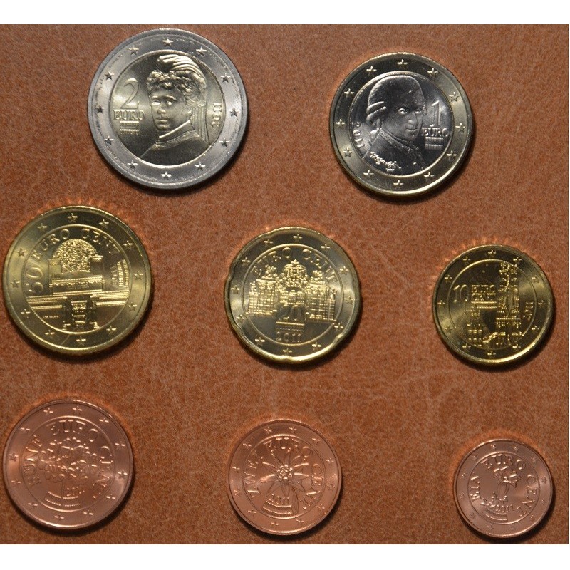 euroerme érme 8 részes forgalmi sor Ausztria 2011 (UNC)