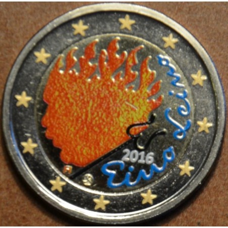 euroerme érme 2 Euro Finnország 2016 - Eino Leino IV. (színezett UNC)