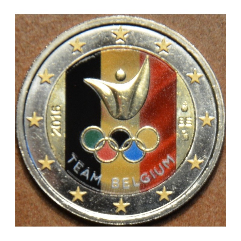 Euromince mince 2 Euro Belgicko 2016 - Olympijský team Belgicka III...