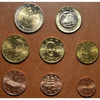 Set of 8 eurocoins Greece 2002 EFS (UNC)