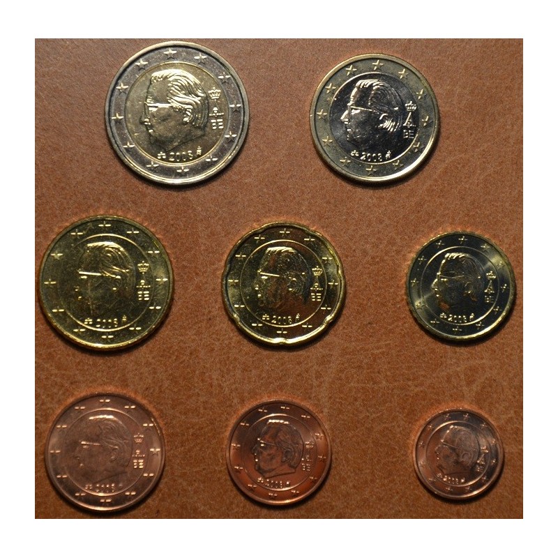 Euromince mince Sada 8 belgických mincí 2008 (UNC)