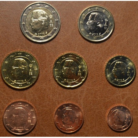 Euromince mince Sada 8 belgických mincí 2008 (UNC)