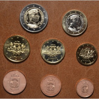 Set of 8 eurocoins Latvia 2015 (UNC)