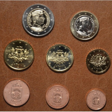 Euromince mince Lotyšsko 2015 sada 8 euromincí (UNC)