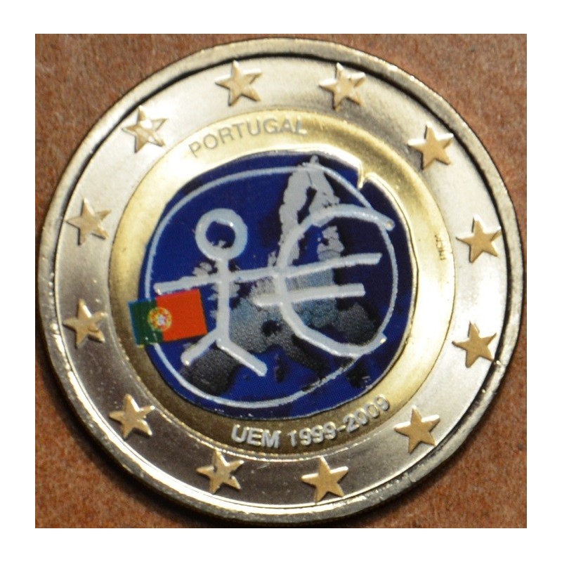 eurocoin eurocoins 2 Euro Portugal 2009 - 10th Anniversary of the I...