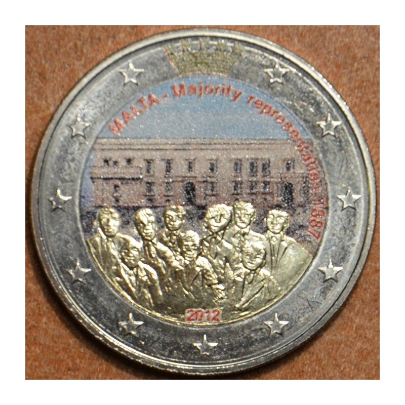 Euromince mince 2 Euro Malta 2012 - Dejiny Malty: 1887 Väčšinové za...