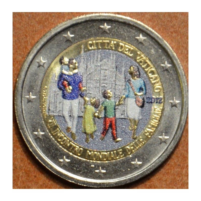 Euromince mince 2 Euro Vatikán 2012 - 7. svetové stretnutie rodín I...