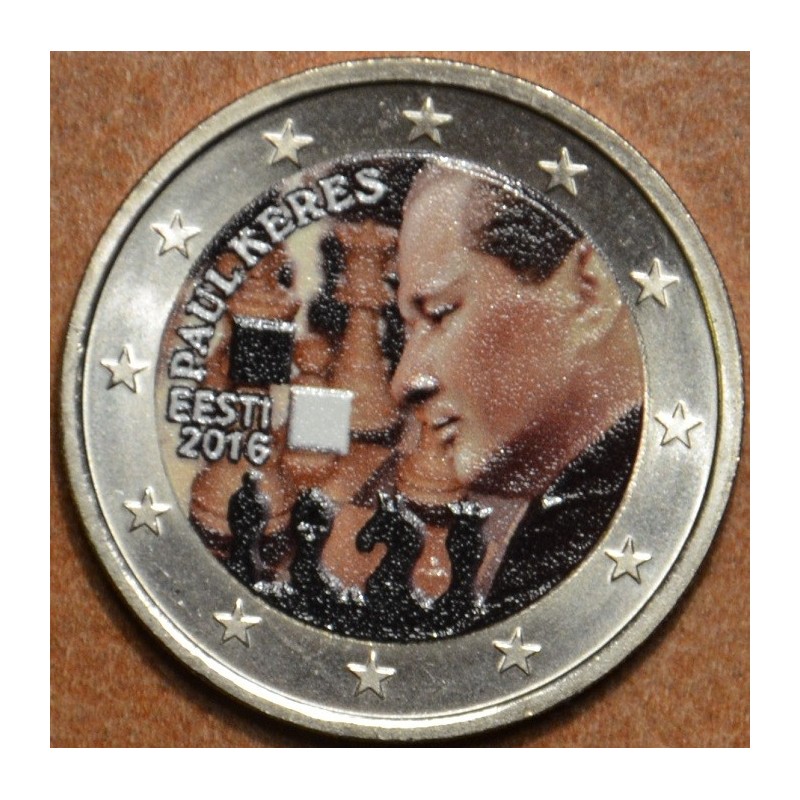 euroerme érme 2 Euro Észtország 2015 - Paul Keres V. (színezett UNC)