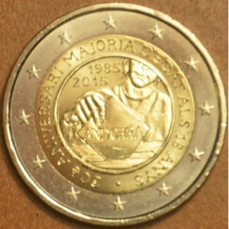 Euromince mince 2 Euro Andorra 2015 - 30. výročie stanovenia veku p...