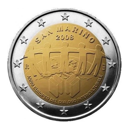 euroerme érme 2 Euro San Marino 2008 - Kultúrák közti párbeszéd eur...