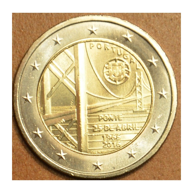 euroerme érme 2 Euro Portugália 2016 - A Tejo folyó két partját öss...