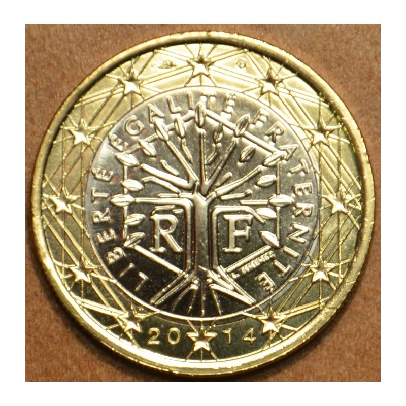 Euromince mince 1 Euro Francúzsko 2014 (UNC)