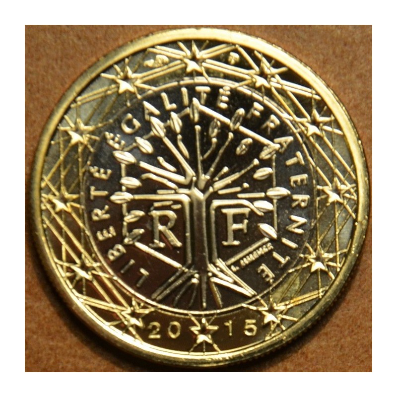 Euromince mince 1 Euro Francúzsko 2015 (UNC)