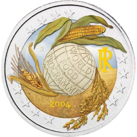 Euromince mince 2 Euro Taliansko 2004 - 50 rokov Svetového potravin...