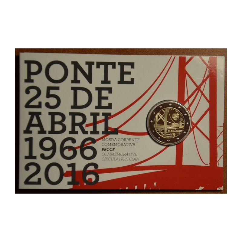 Euromince mince 2 Euro Portugalsko 2016 - 50 rokov od vybudovania p...