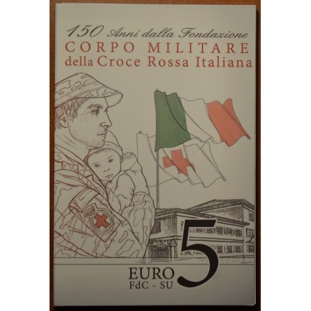 eurocoin eurocoins 5 Euro Italy 2016 - Red cross (BU card)