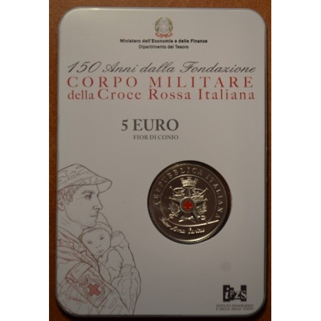 Euromince mince 5 Euro Taliansko 2016 - Červený kríž (BU karta)