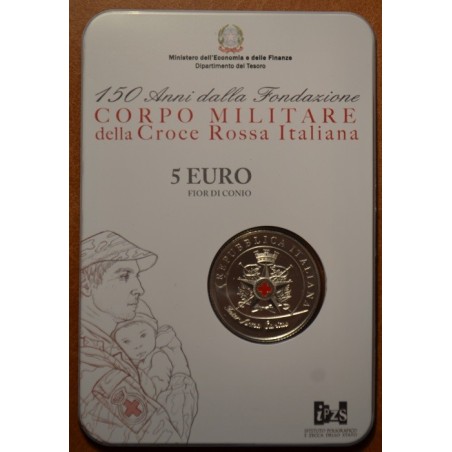 Euromince mince 5 Euro Taliansko 2016 - Červený kríž (BU karta)
