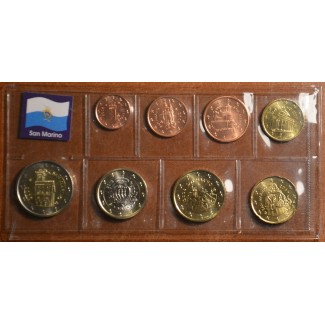 Set of 8 eurocoins San Marino 2006-2013 (UNC)