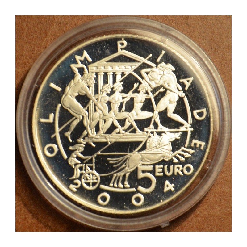 euroerme érme 5 Euro San Marino 2003 - Az olimpiai játékok (Proof)