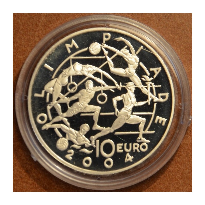 euroerme érme 10 Euro San Marino 2004 - Az olimpiai játékok (Proof)