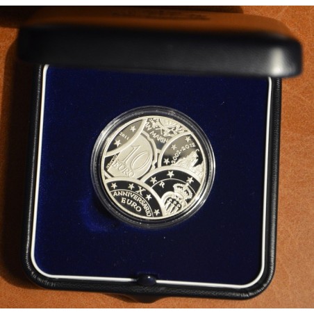 eurocoin eurocoins 10 Euro San Marino 2011 - 10 years of Euro (Proof)