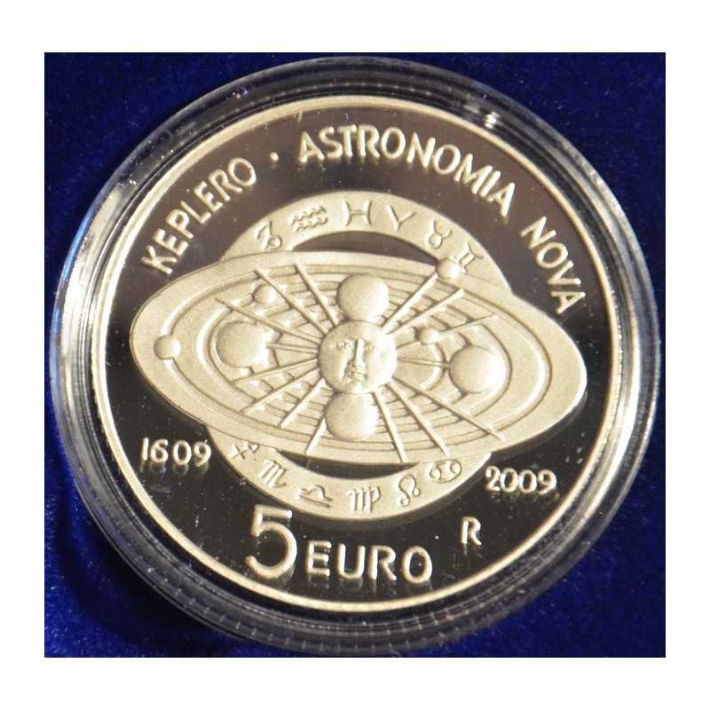 Euromince mince 5 Euro San Marino 2009 - Johannes Kepler (Proof)