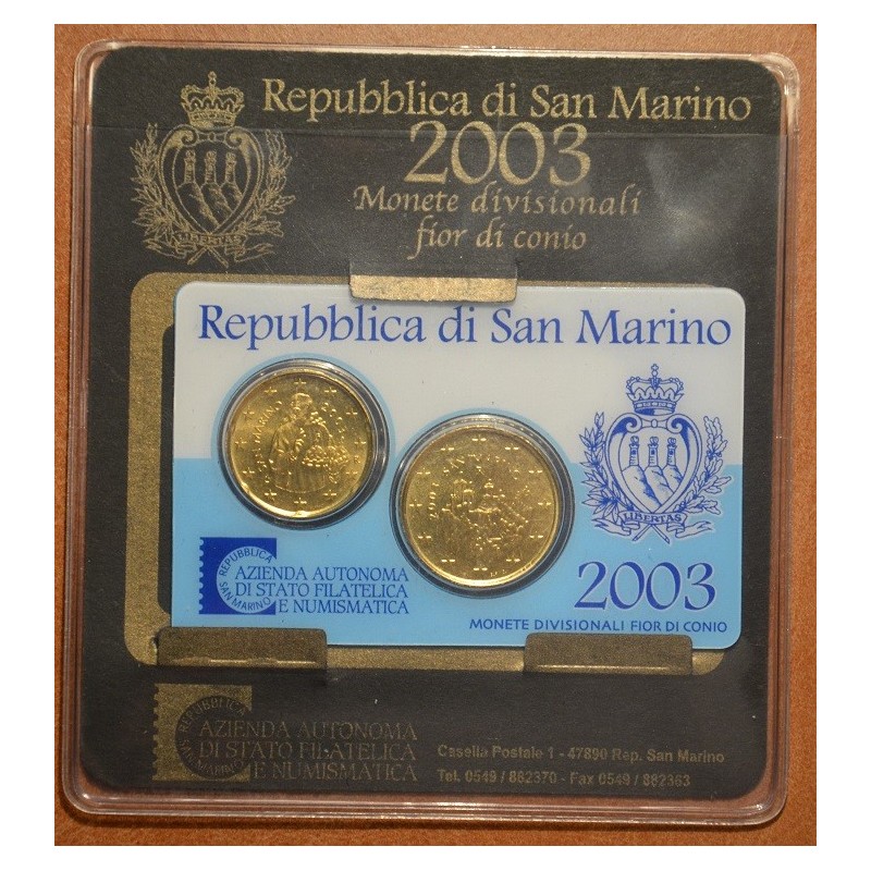 euroerme érme 20+50 cent San Marino 2003 (UNC)